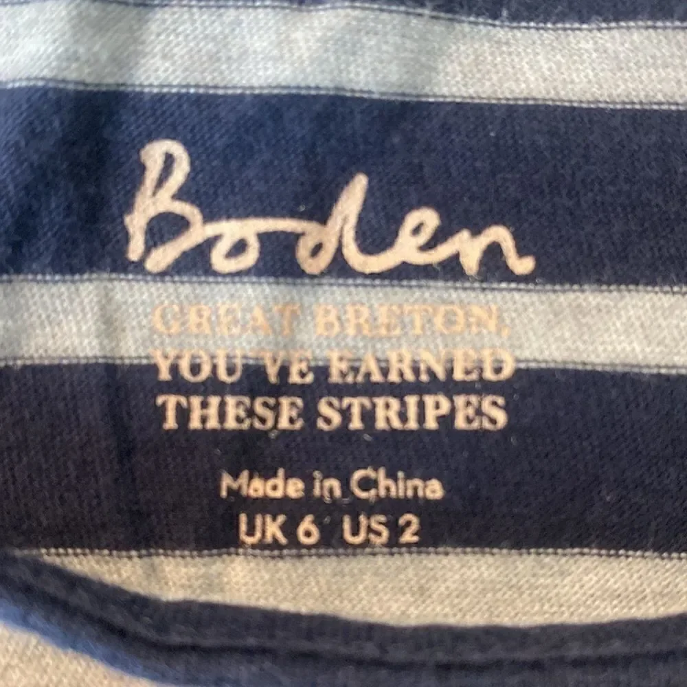 Boden Long Sleeve Breton Top